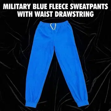[스페인군] 실물 트레이닝 팬츠 블루 104/92 플리스 밑단 지퍼