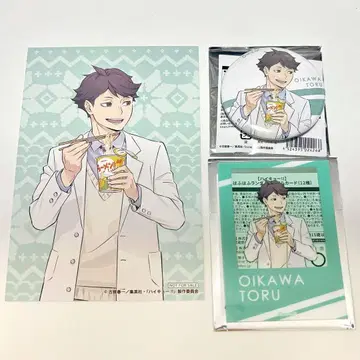 하이큐 하후하후 POP UP 오이카와 토오루 캔뱃지 아크릴 카드 2