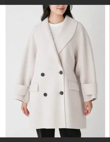 milaowen 라이트 베이지 체스터 코트