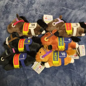 서러브레드 컬렉션 누워있는 봉제 인형 6두 세트