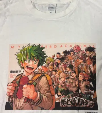 My Hero Academia 티셔츠 XL 화이트