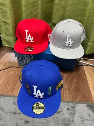 LA 캡 다저스 엔젤스 레이커스 세트 60.6