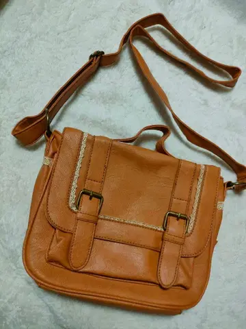 00s 가죽 레이스 카멜 백 모리걸 페어리 그런지 y2k