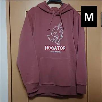 포켓몬 뜨아거 후드티 남성용 M사이즈 (살몬 핑크)