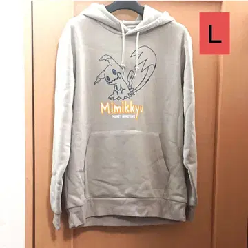 포켓몬 미미큐 남성용 후드티 L 사이즈 (베이지)