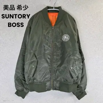 새상품급 레어 SUNTORY BOSS 산토리 보스 로고 자수