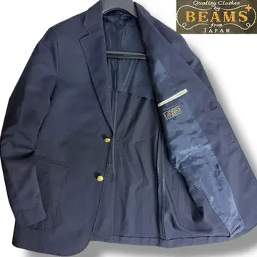 J5024 컨디션 최상 빔즈 백명품 컴뱃 울 블레이저 네이비 블레이저 L