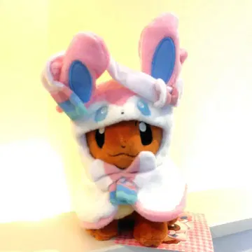 포켓몬 닌피아의 판초를 입은 이브이 봉제 인형 닌피아 이브이