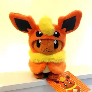 포켓몬 부스터의 판초를 입은 이브이 봉제 인형 부스터 이브이