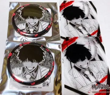 도원암귀 모모츠노 사쿠스케 마네키네코 캔뱃지 클리어 카드