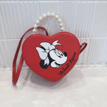 아림 디즈니 미니 하트형 숄더백 펄