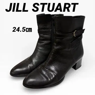 새상품급 JILLSTUART 질스튜어트 숏부츠 천연 가죽 블랙