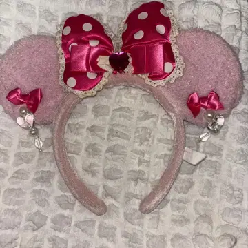 디즈니 머리띠 귀찌 핑크 리본 미니 24시간 이내 발송 가능