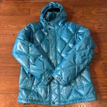 프리미엄 다운 자켓 M 파랑 UNIQLO