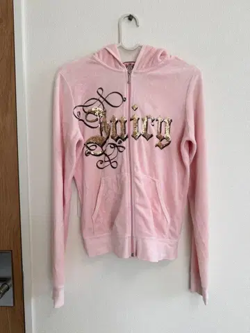 Juicy Couture 쥬시 꾸뛰르 벨로아 후드티 핑크 L