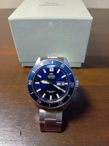 ORIENT 자동 와인딩 다이버 워치 파랑