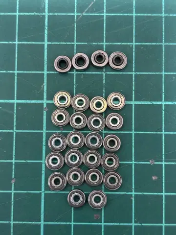 미니 사륜구동 원형 구멍 22개, 육각 구멍 4개 볼 베어링 묶음 판매