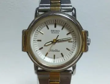 [ 작동품 ] SEIKO Silver Wave 여성용 손목시계 쿼츠 콤비