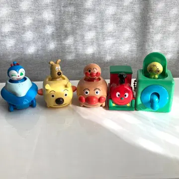 호빵맨 가챠가챠 5세트 풀백 스위치온