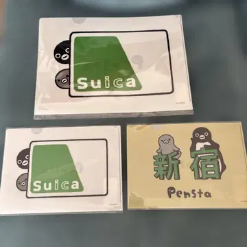 Suica 펭귄 히욧코리 클리어 파일 신주쿠 펜스타