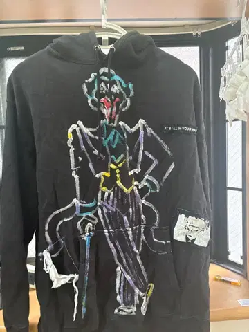 guernika 후드 부착 후드티 아트 디자인