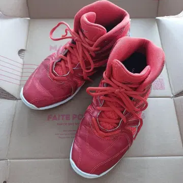 미즈노 피트니스 LG3 웨이브 다이버스 24.5cm 빨간색