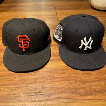 샌프란시스코 자이언츠 & 뉴욕 양키스 캡 세트