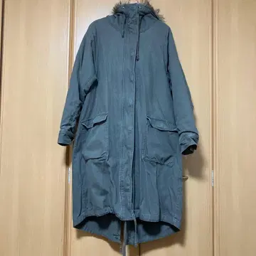 모즈 코트 카키 롱 코트 somari