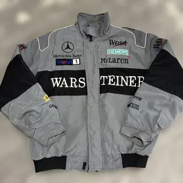 맥라렌 점퍼 그레이 스폰서명 포함 사이즈 L