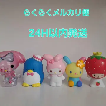 산리오 캐릭터 피규어 5개 세트 딸기 왕자 우사하나