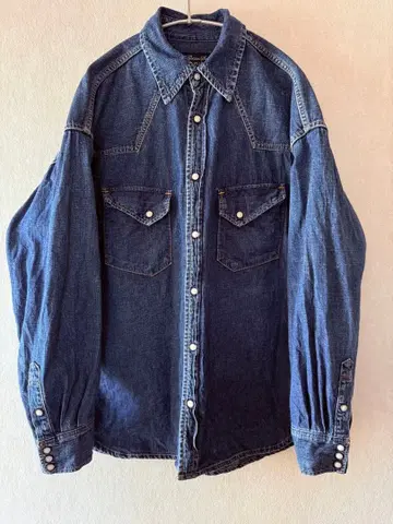 REMI RELIEF NAVYLABEL 레미 릴리프 데님 웨스턴 셔츠