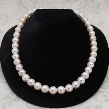 SILVER 펄 진주 목걸이 약 10mm