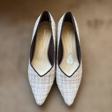 Jelly Beans 힐리본 V컷 펌프스 23.5cm 퍼플