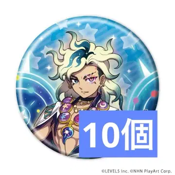 요괴워치 콜라보 카페 10주년 캔뱃지 아스 10개