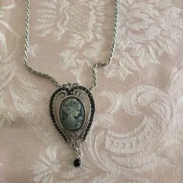 카메오 스타일 목걸이 스톤 카메오