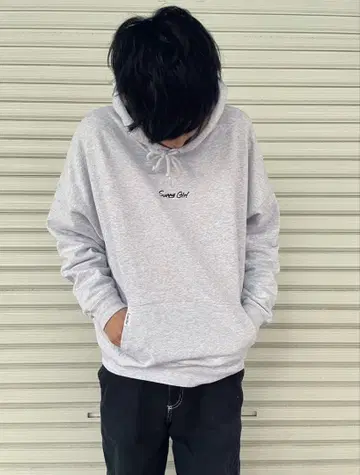 써니걸 로고 자수 후디 애쉬 XL