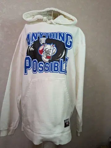 CONART 1991 화이트 후드티 L 사이즈 Kn-29