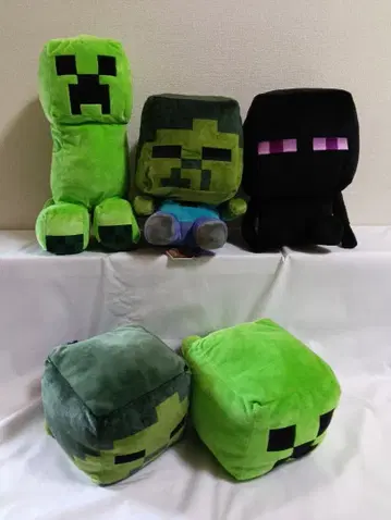 마인크래프트 마이쿠라 Minecraft 봉제 인형 크리퍼 좀비