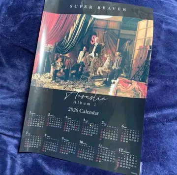 SUPER BEAVER 클리어 달력 포스터 어쿠스틱 앨범 1