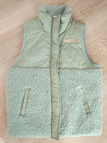 ROXY 민트 그린 퀼팅 베스트