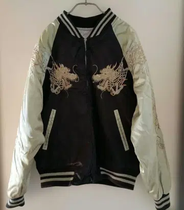 드래곤 자수 스카잔 블랙/그린