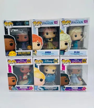 Funko Pop! 디즈니 프린세스 피규어 6세트