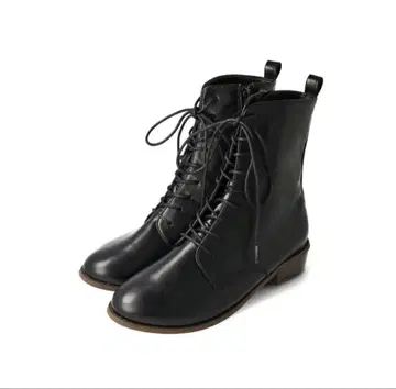 블랙 레이스업 부츠 졸업식 25.0~25.5cm