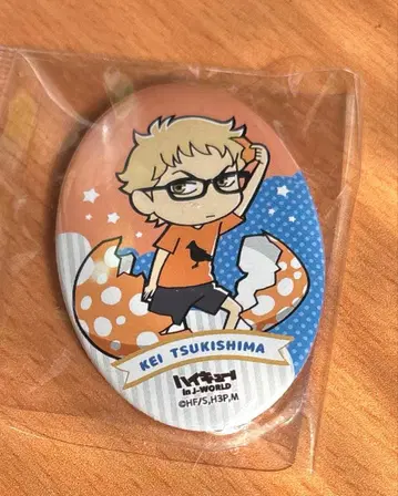 하이큐 츠키시마 케이 J-World 2018 오벌 캔뱃지 부활절