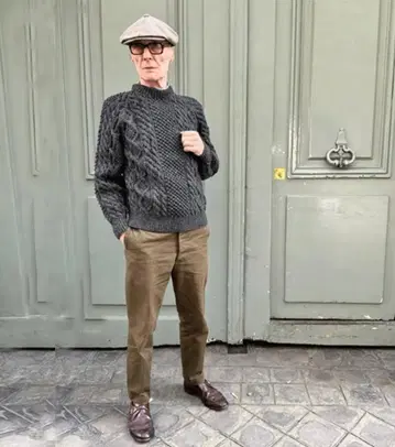 최종 가격 아테나 디자인 크루넥 아란 니트 아나토미카