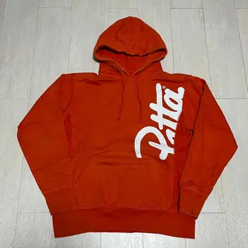 PATTA 풀오버 후드티 오렌지 L 사이즈 파타