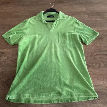 LARDINI 라이트 그린 피케 셔츠