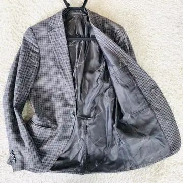 [ 고급 ] 살바토레 페라가모 테일러드 자켓 사이즈 44 체크 무늬