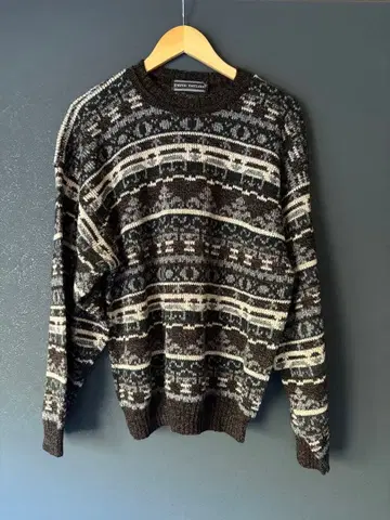 80s 90s USA제 DAVID TAYLOR 패턴 니트