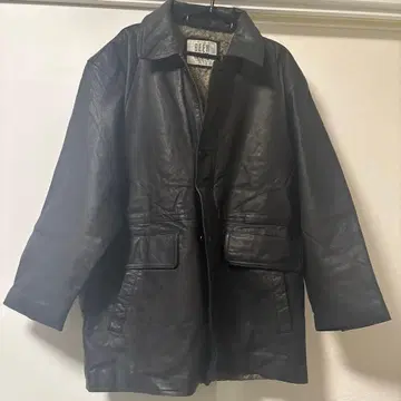 90' 빈티지 구제 의류 BEER BLASTS 양가죽 가죽 자켓 블랙 L